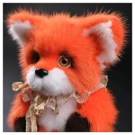 Мягкая игрушка из меха «Лисичка Ася»