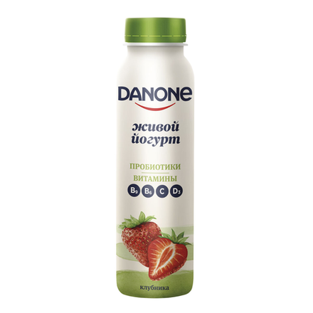 Живой йогурт Danone Клубника 270 гр