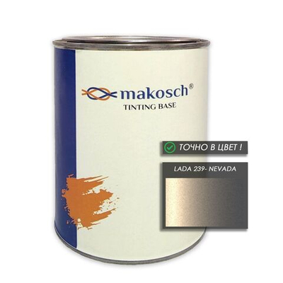 Автоэмаль makosch/LADA 239, Базовая эмаль. бежевый, перламутр, 800мл.