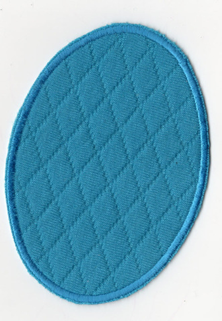 Термозаплатка "Овал бирюзовый", 11 х 8 см, 2 шт (1012081/211215/0012181/01_Германия)