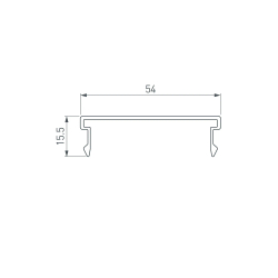 Экран SL-LINIA55-FANTOM-2000 Frost (Arlight, Пластик) 027294