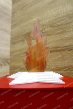 Макет Вечный огонь с имитацией пламени, мини 1700