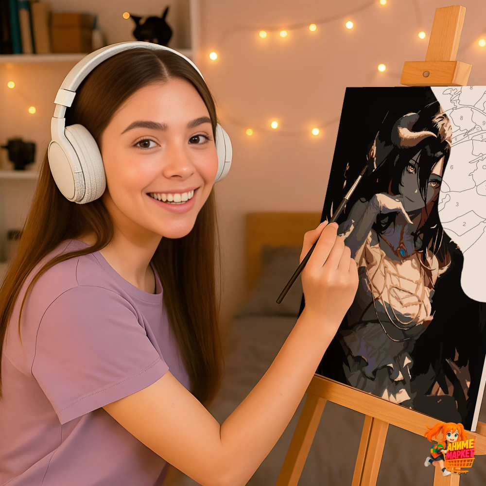 Картина по номерам Overlord Альбедо