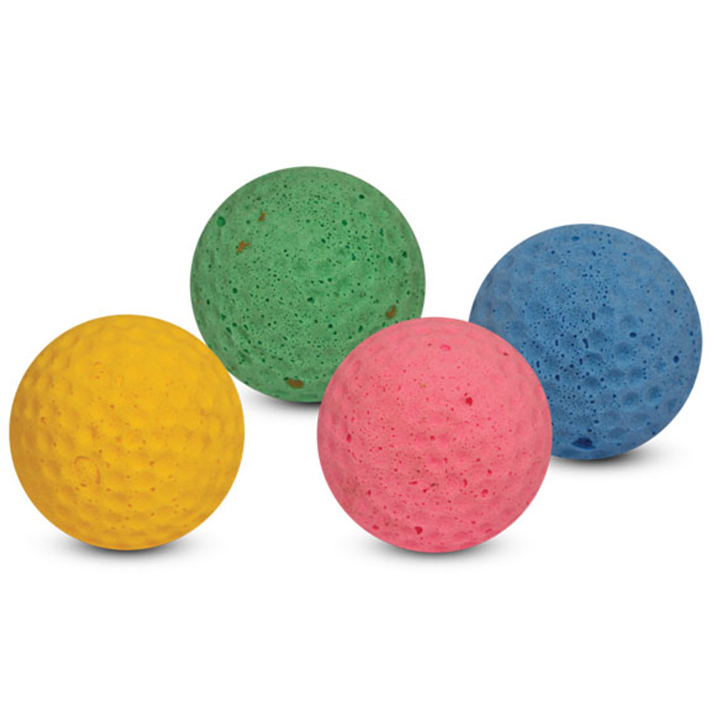 Игрушка для кошек "мяч для гольфа", d40мм (уп.4шт.), triol