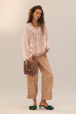 РУБАШКА С КРУЖЕВНЫМИ РЮШАМИ, ОГРАНИЧЕННАЯ СЕРИЯ - ZARA