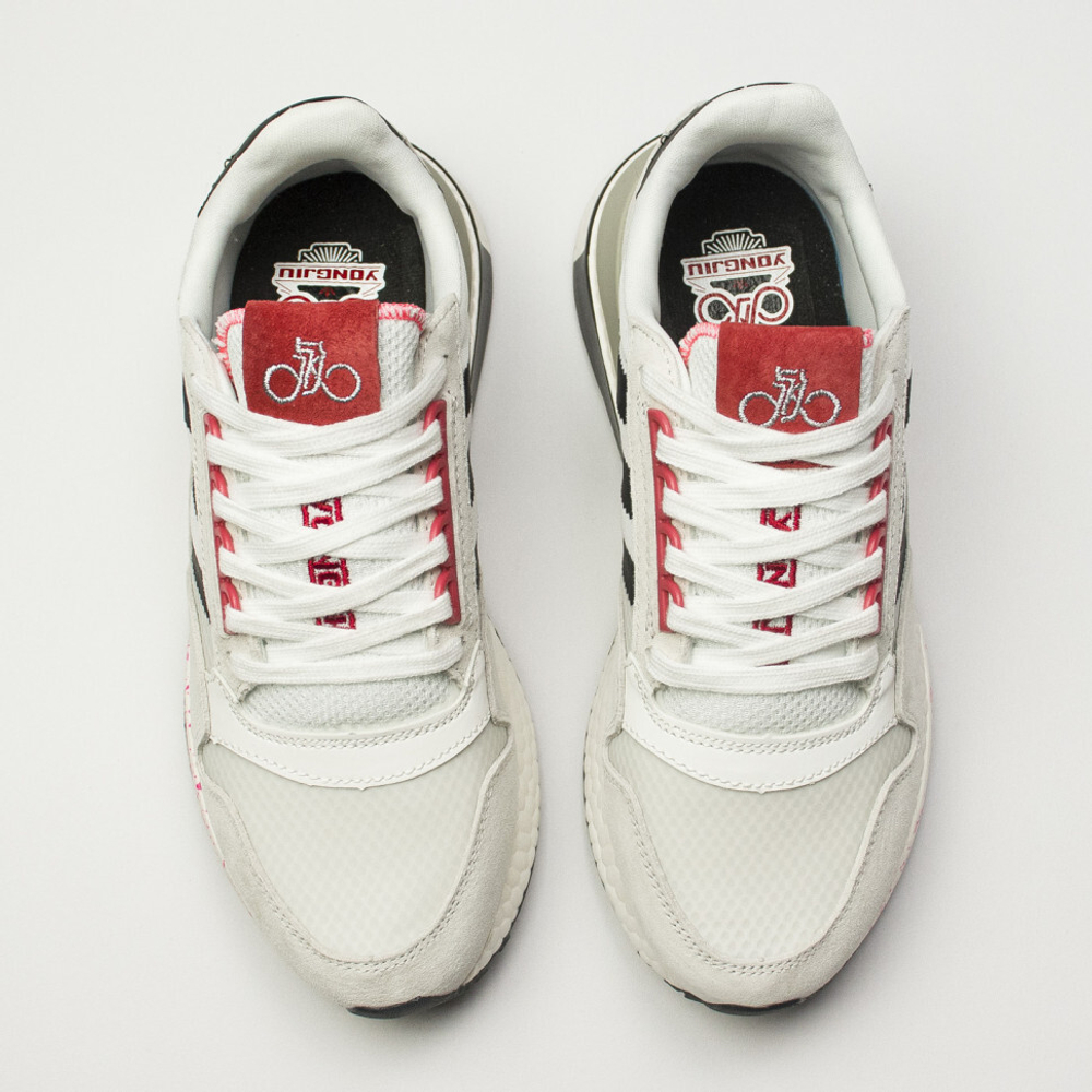 кроссовки Adidas ZX 500 Boost Grey / White Wmns