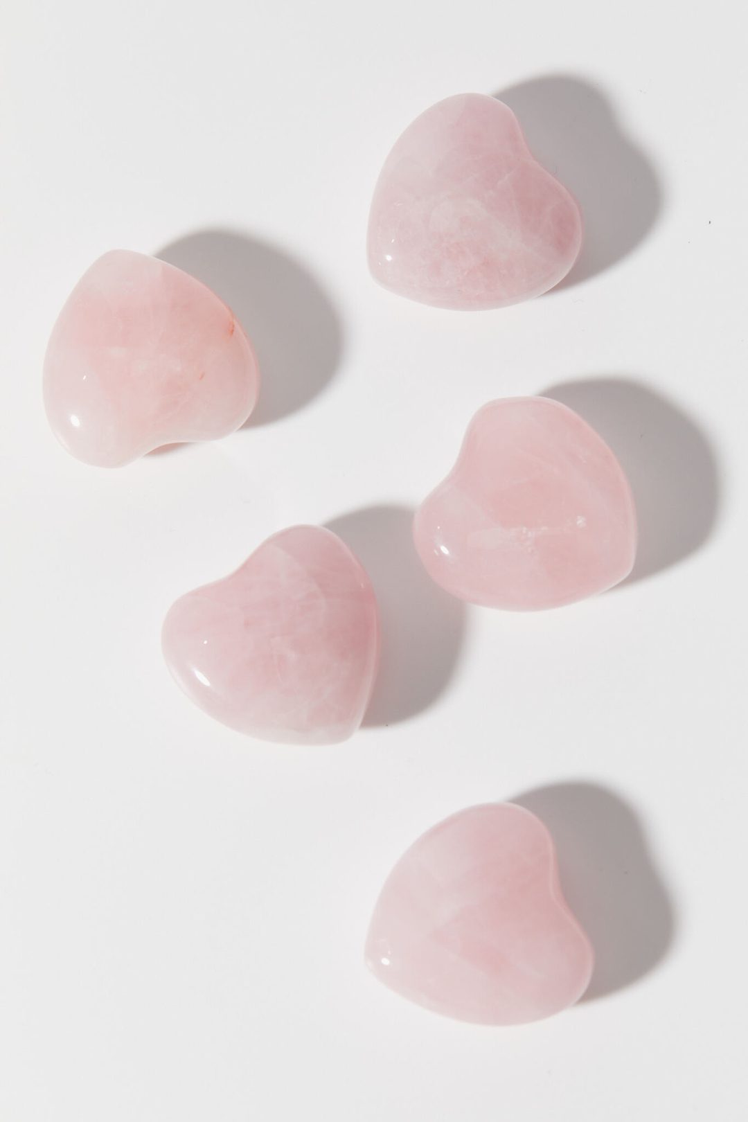 Сердечко из розового кварца ХS