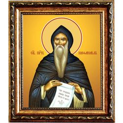 Нафанаил Нитрийский преподобный. Икона на холсте.