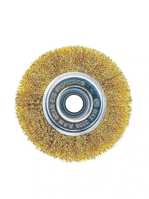 ЩЕТКА ПЛОСКАЯ ДЛЯ УШМ латунь 100мм 22 диам. (1/ 100)