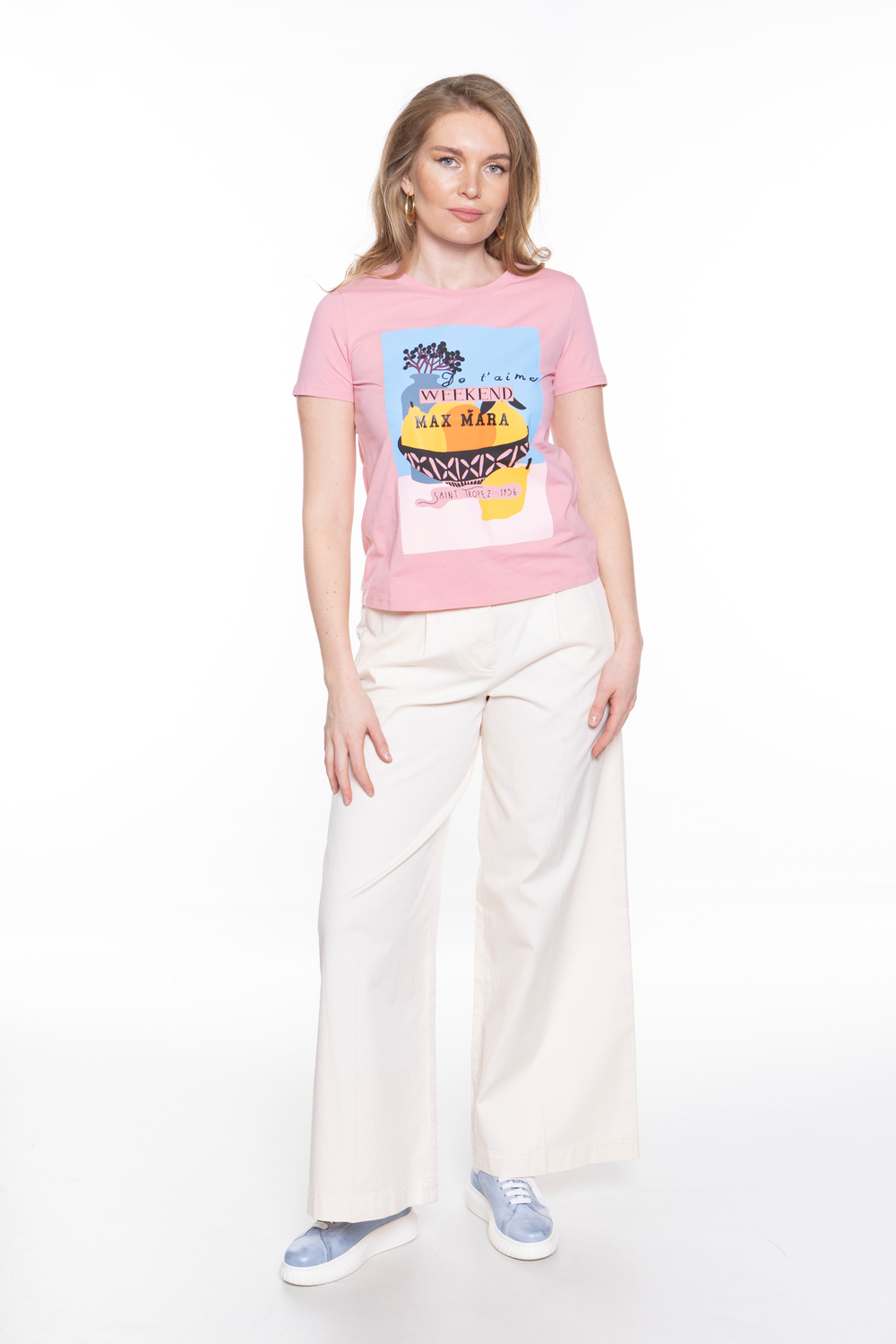 ФУТБОЛКА ИЗ ПРИНТОВАННОГО ТРИКОТАЖА