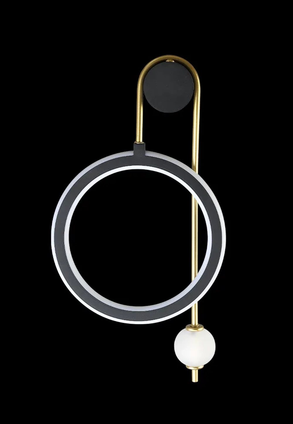 Бра Crystal Lux CORIDA AP25W LED BLACK/GOLD