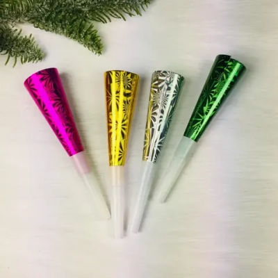 Дудка праздничная «Голограмма»2шт, цвет микс