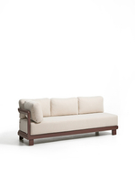 Трехместный диван Nerano из коричневого алюминия, 208 см