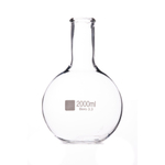 Колба плоскодонная, 2000 мл, без шлифа