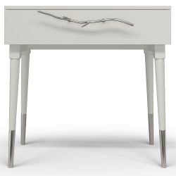 Консоль Арт Колор matte Стайл Сильвер Белый опал матовый