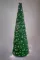 Хвойный конус зеленый 0,5 м. c LED лампами, круглое сечение, ПВХ, Green Trees (GT0,5KONKRLED)