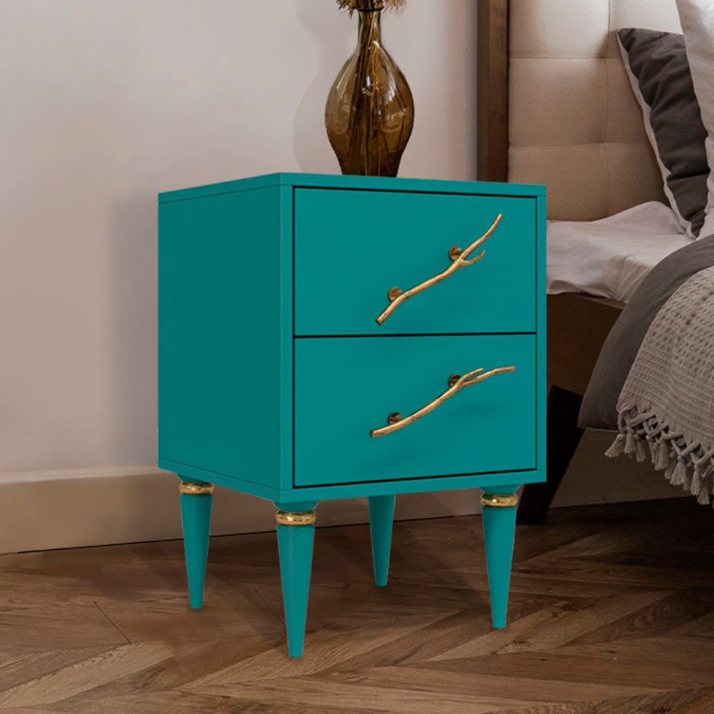 Тумба Арт Колор matte Классик Голд Пастельно-синий матовый