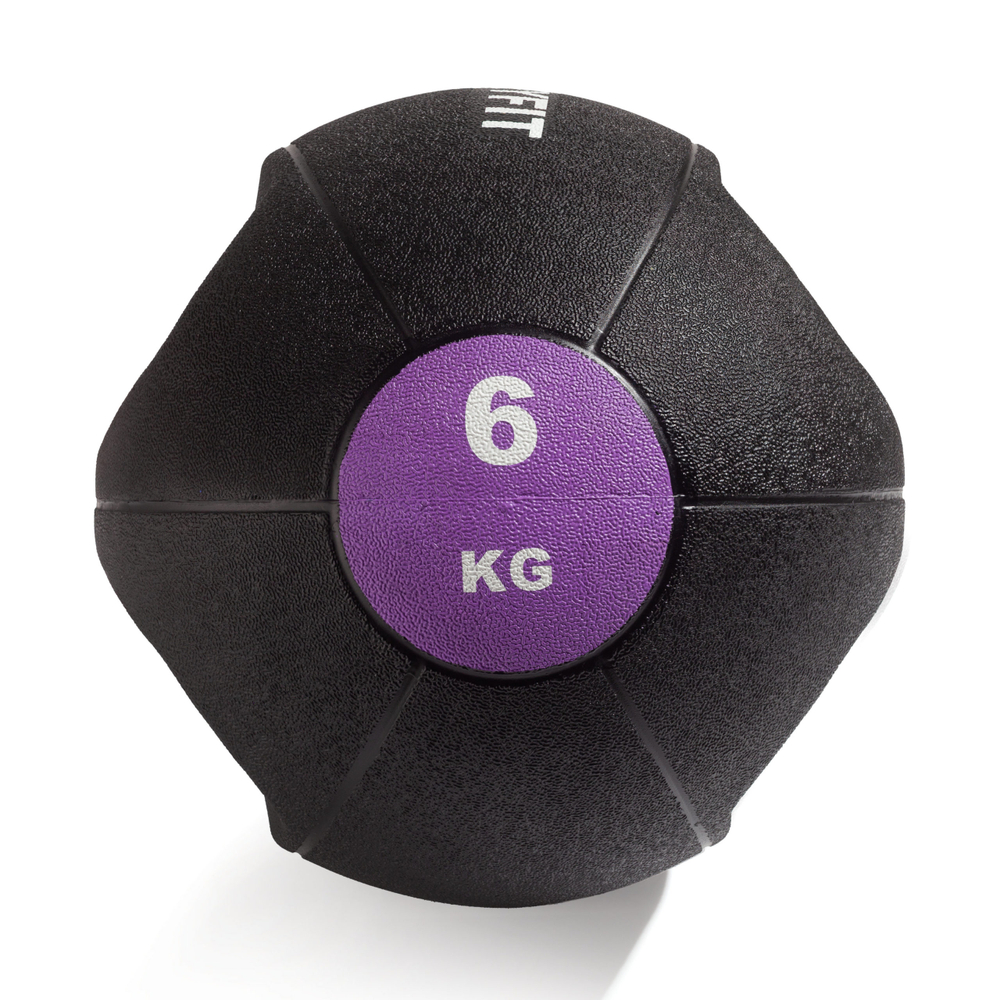 Медбол с хватом 6 кг VictoryFit VF-MBB060