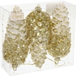 Ёлочные игрушки VERSAILLES «Орион» 14*6 м (набор 3 шт), Золото