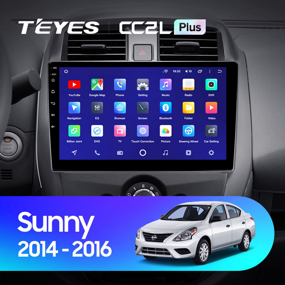 Teyes CC2L Plus 10,2" для Nissan Sunny 2014-2016