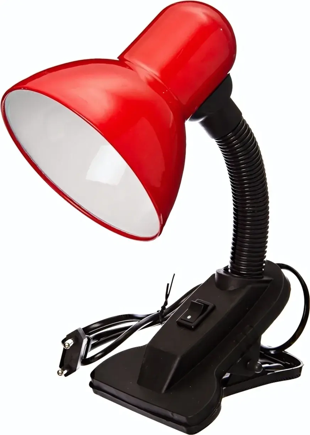 Светильник General, 60Вт, Е27, на прищепке красный (в пакете)