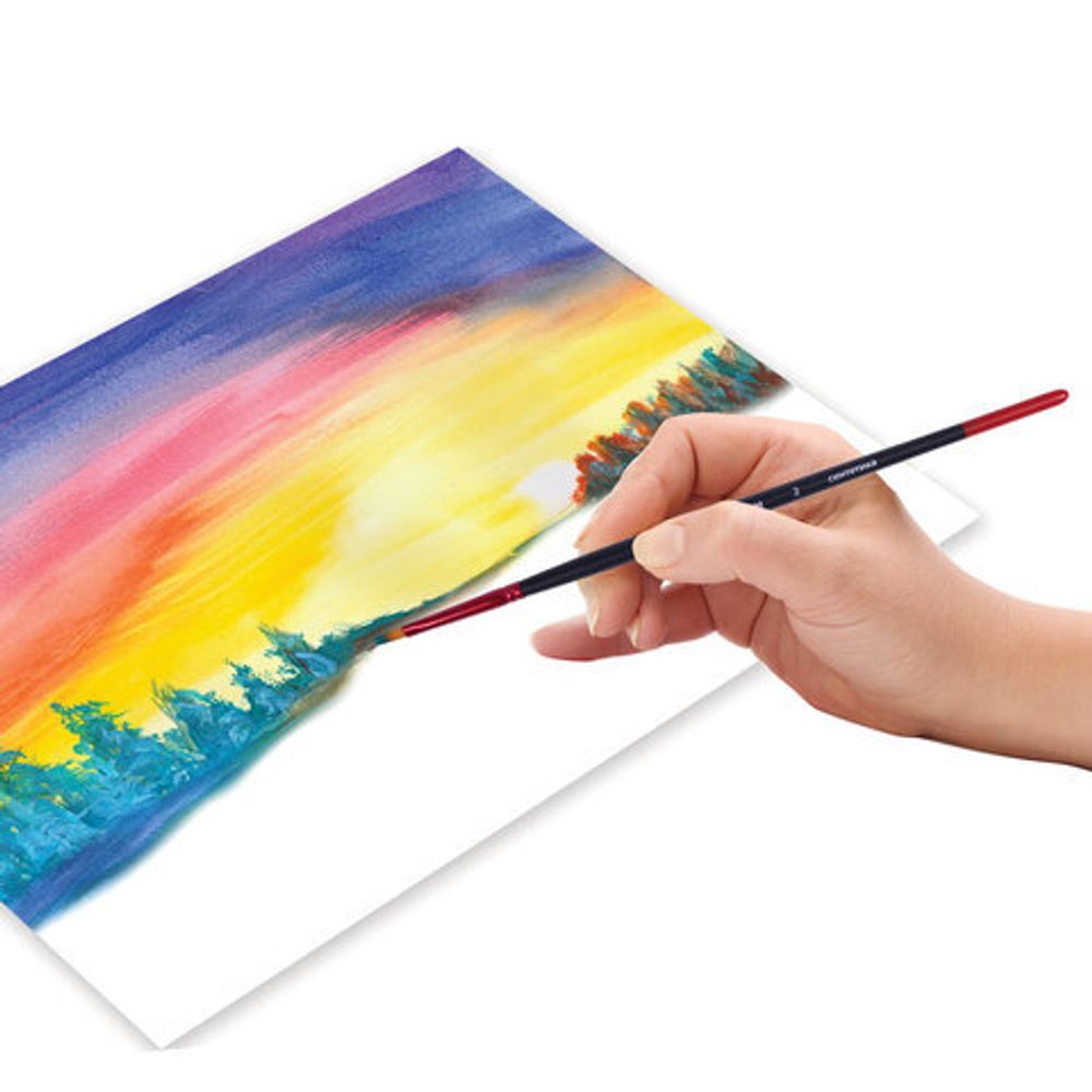 Кисть синтетика, плоская № 2, BRAUBERG PREMIUM, 201011