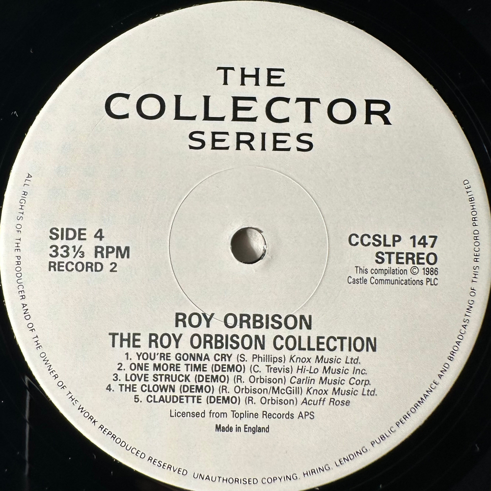 Roy Orbison ‎– The Roy Orbison Collection 2LP (Англия 1986г.)