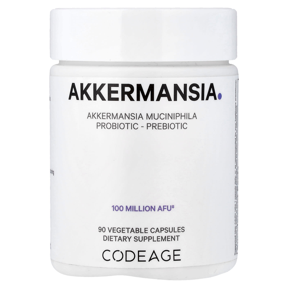 Codeage, Akkermansia, 90 растительных капсул