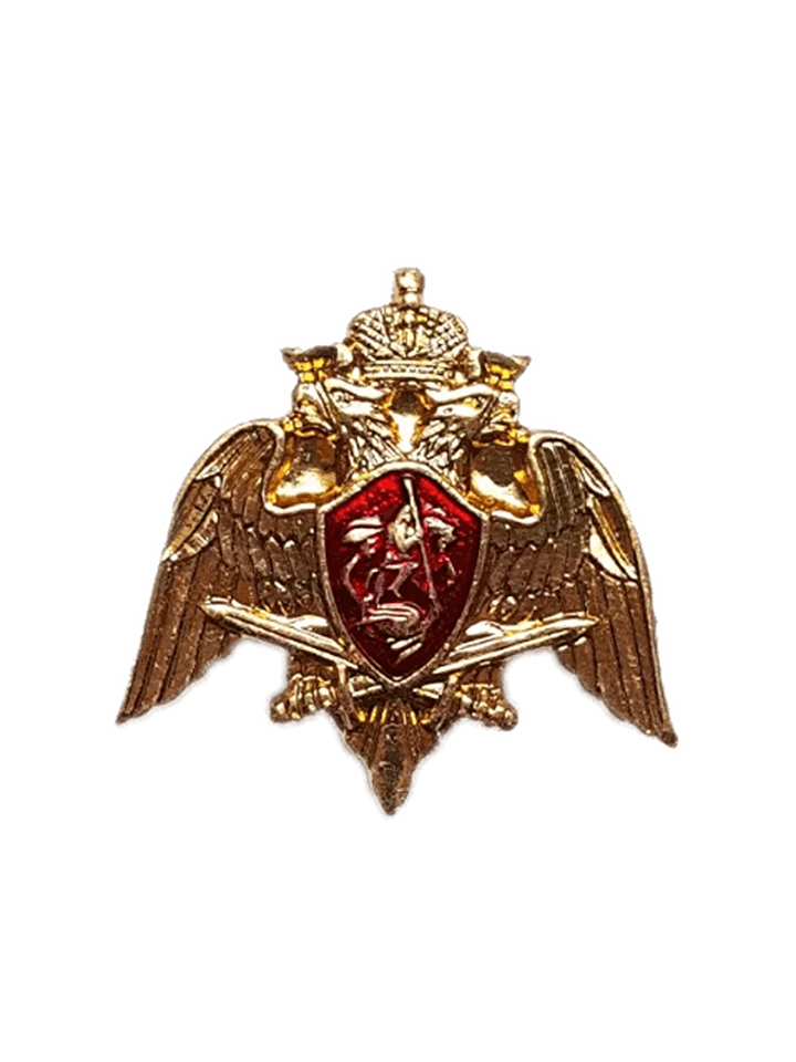Эмблема петличная Росгвардия эмаль металл золото