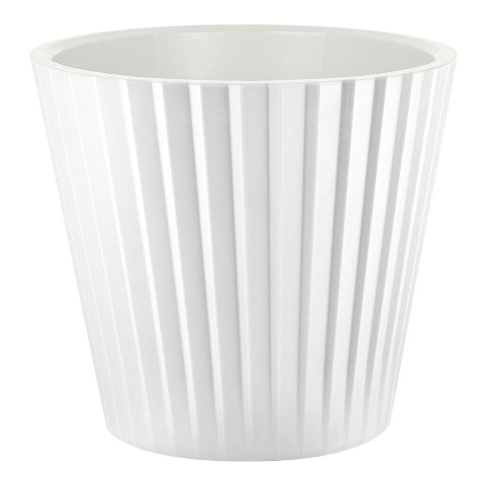 ГОРШОК ДЛЯ ЦВЕТОВ INGREEN SAND D280ММ 10,5Л БЕЛЫЙ