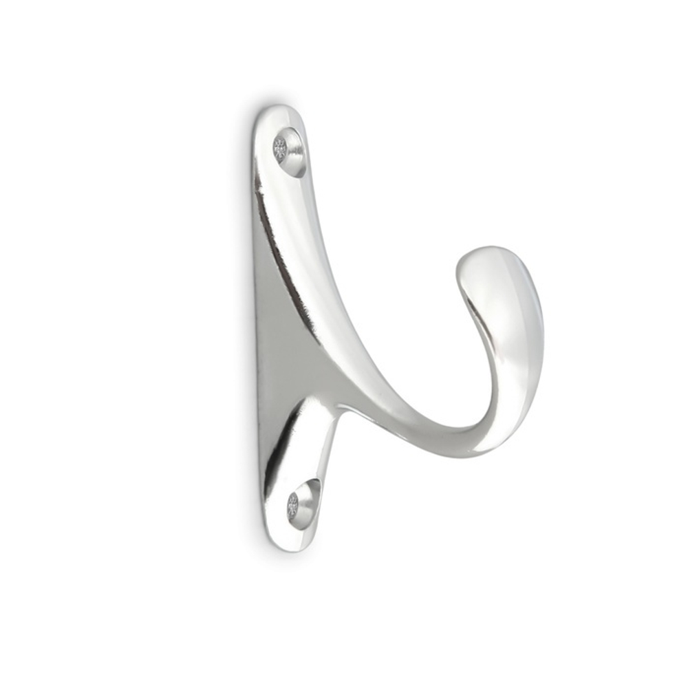 Крючок мебельный ТУНДРА TKO024, однорожковый, хром