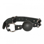 Кляп-шар с декоративной белой строчкой