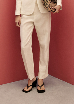 Костюмные брюки изо льна