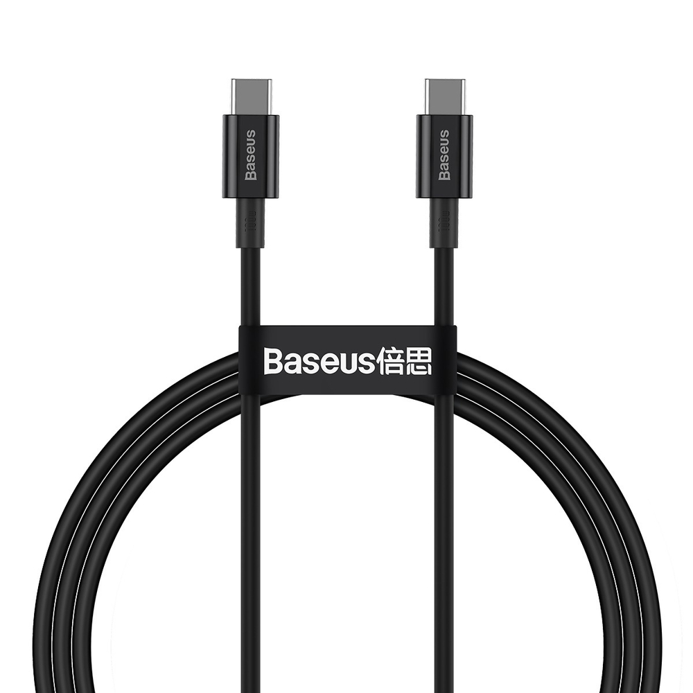 Type-C Кабель Baseus Superior Series Fast Charging Data Cable Type-C to Type-C 100W 1m - Black