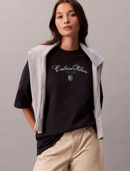 Футболка Calvin Klein Script Logo Graphic Relaxed Inkwell