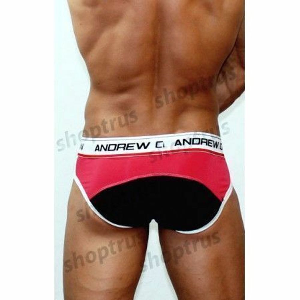 Мужские трусы брифы Andrew Christian brief black red