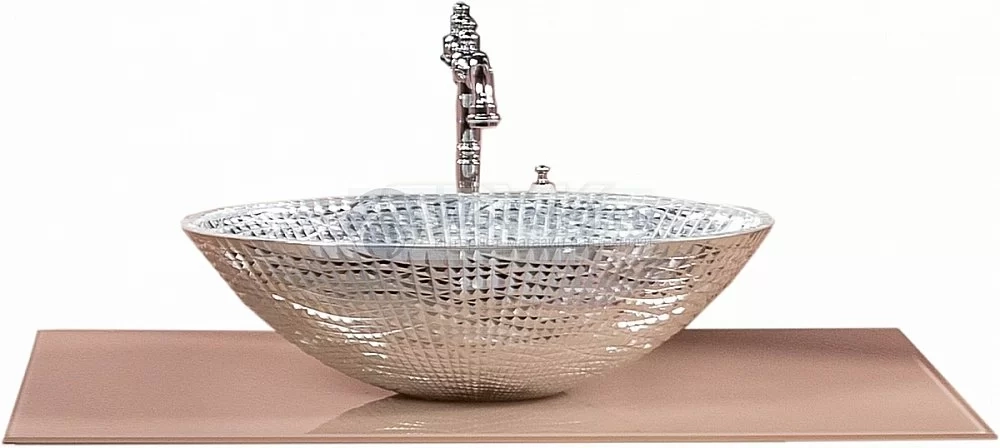 Столешница Armadi Art 100 прямая стекло капучино