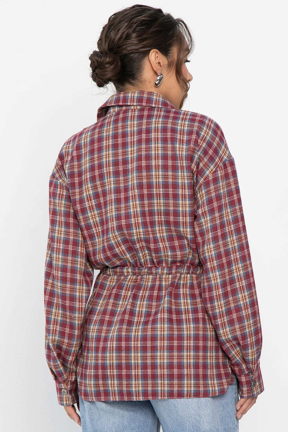 Рубашка хлопковая Джанет (винный) Б14274-4М LT Collection