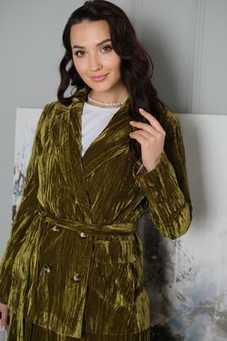 Пиджак из фактурного бархата