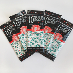 Бумага тишью 50 х 66 см (10 листов), веточки