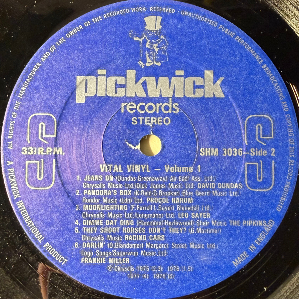 Сборник Vital Vinyl Volume One (Англия 1980г.)