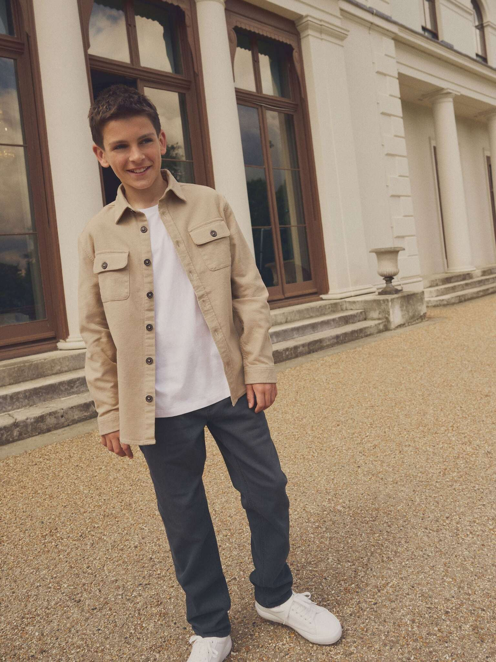 Рубашка для мальчика Next 586-125, Бежевый