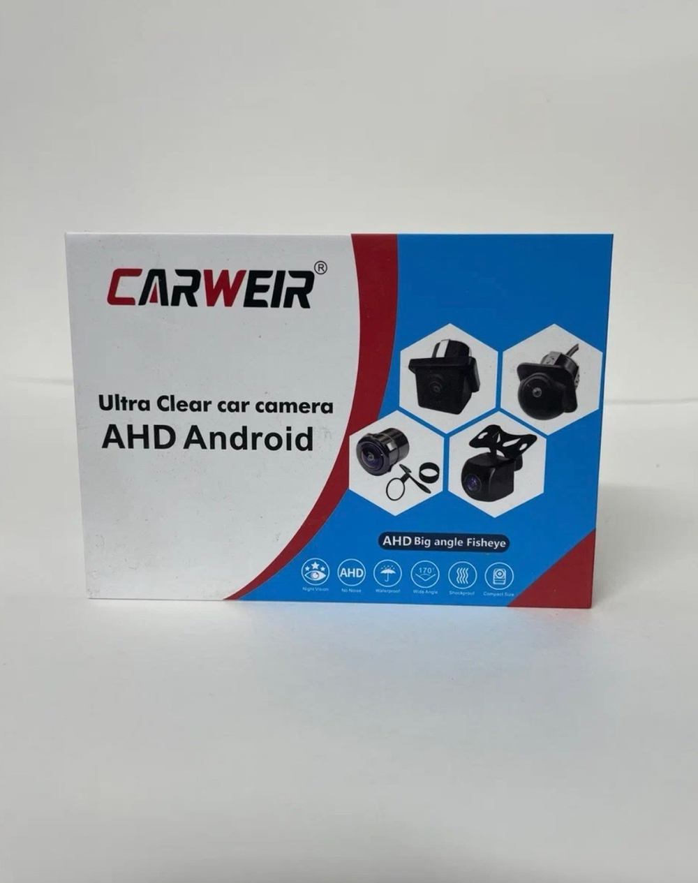 Камера заднего вида 661B Fisheye, 180 градусов, 12v, IP66, 720р, CARWEIR, широкоугольная камера, черный, CAM WW, TG (1 шт.)