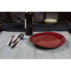 Блюдо овальное 30*26,5*2,8 см Evolution Dark Red P.L. Proff Cuisine [1]