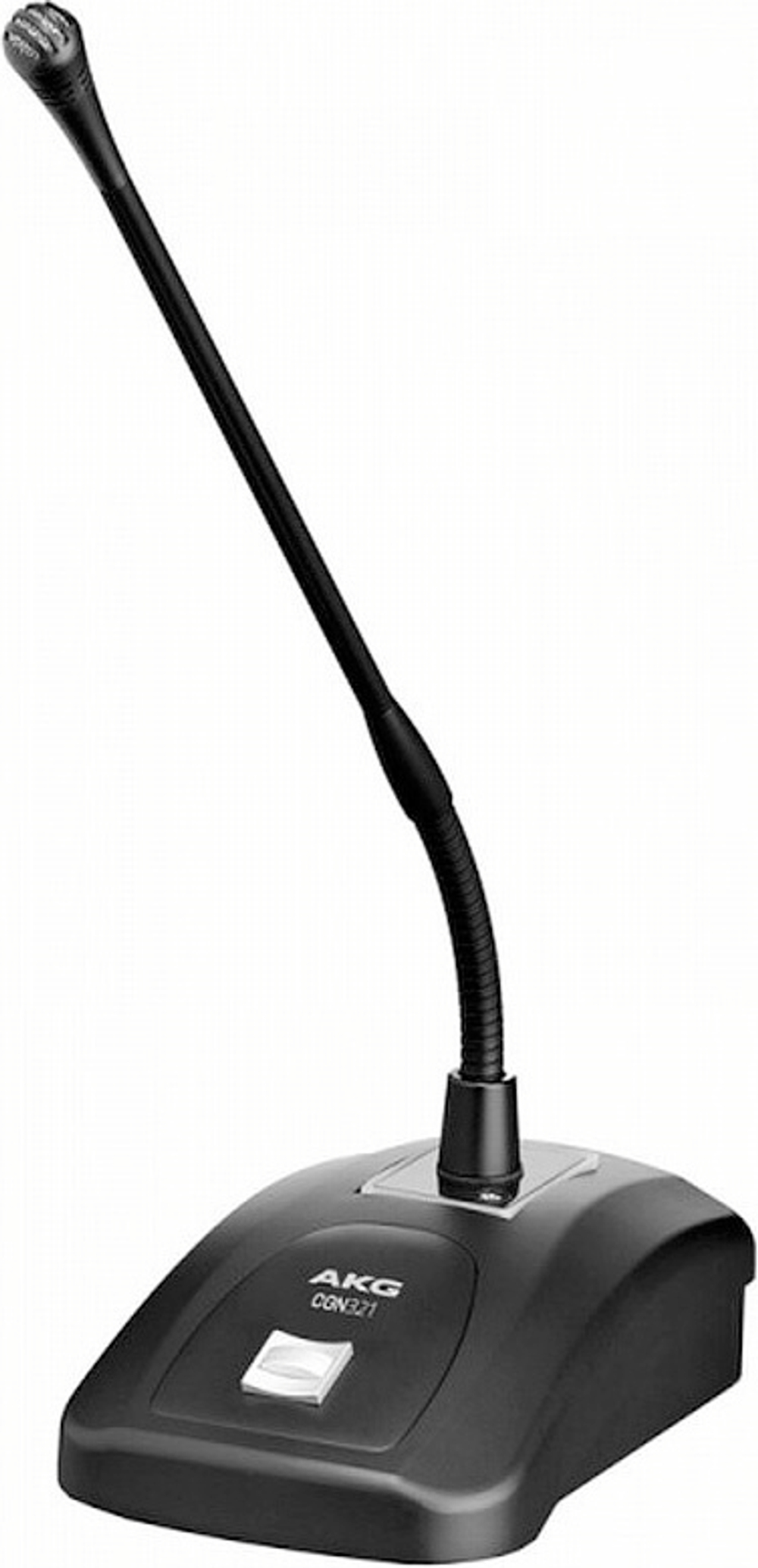 настольный 30см конденсаторный кардиоидный микрофон типа Gooseneck на металлической подставке с программируемым переключателем