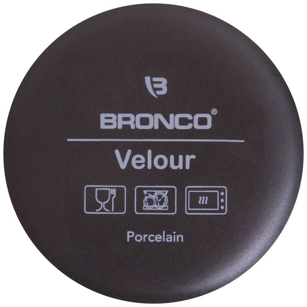 КРУЖКА BRONCO "VELOUR" 440 МЛ ЧЕРНАЯ (МАЛ=4ШТ./КОР=24ШТ.)