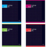 Тетрадь А5 48л. клетка "Строгая Тетрадь" скрепка, ВД лак (ПОЛИНОМ)