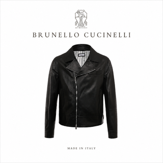 Мужские кожаные куртки Brunello Cucinelli