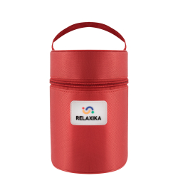 Термос для еды Relaxika 301 (0,7 литра) в термочехле, стальной