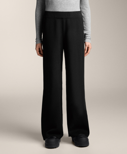 OYSHO Прямые брюки с резинкой по бокам, черный